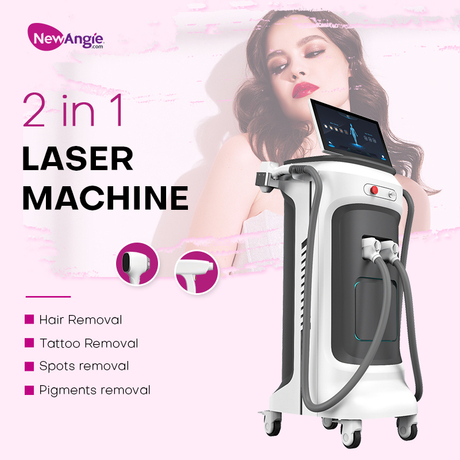 Newangie® 2 in 1 808nm Diode +yag Laser Machine BM12S